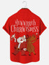 Men's Christmas Funny Graphic Short Sleeve Hawaiian Shirt
